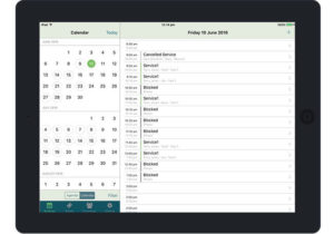 BookingBug screenshot on a tablet computer